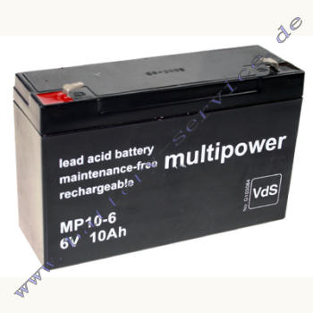 Multipower MP10-6 Bleiakku 6V 10,0Ah AGM